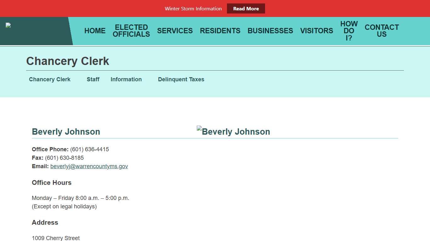 Chancery Clerk - Warren County